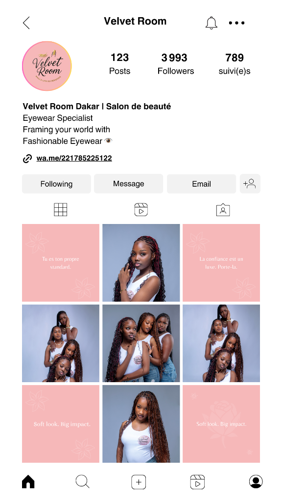 Velvet Room Dakar · Instagram